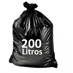 SACO DE LIXO 200 LTS PRETO DISPEL 95X105X12 5-K  C/50