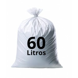SACO DE LIXO 60 LTS 63X70X005 BRANCO PCT/100