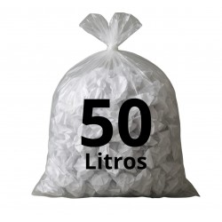 SACO DE LIXO 50 LITROS 65X70X005 TRANSP. C/ 100 UN 