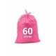 SACO DE LIXO 60 LTS DISPEL ROSA 63X70X005 MC5 PCT/100