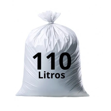 SACO DE LIXO 110 LTS BRANCO 80X90X005 PCT/100 MEDIO