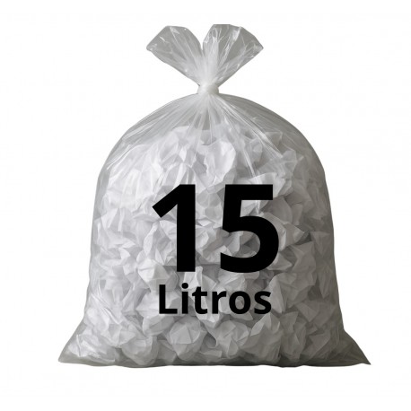 SACO DE LIXO 15 LITROS 41X50X005 DISPEL TRANSP. C100 UN
