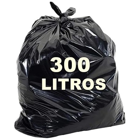 SACO DE LIXO 300 LITROS PRETO DISPEL 105X130X020