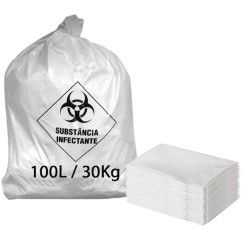 SACO DE LIXO INFECTANTE 100 LITROS 75X105X0025 - JUREMA