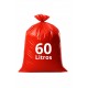 SACO DE LIXO 60 LITROS DISPEL 63X70X003 VERMELHO